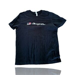 Toyota Supra Logo Tee: Heavy Wear: Adult Large: Street Racing: MODS